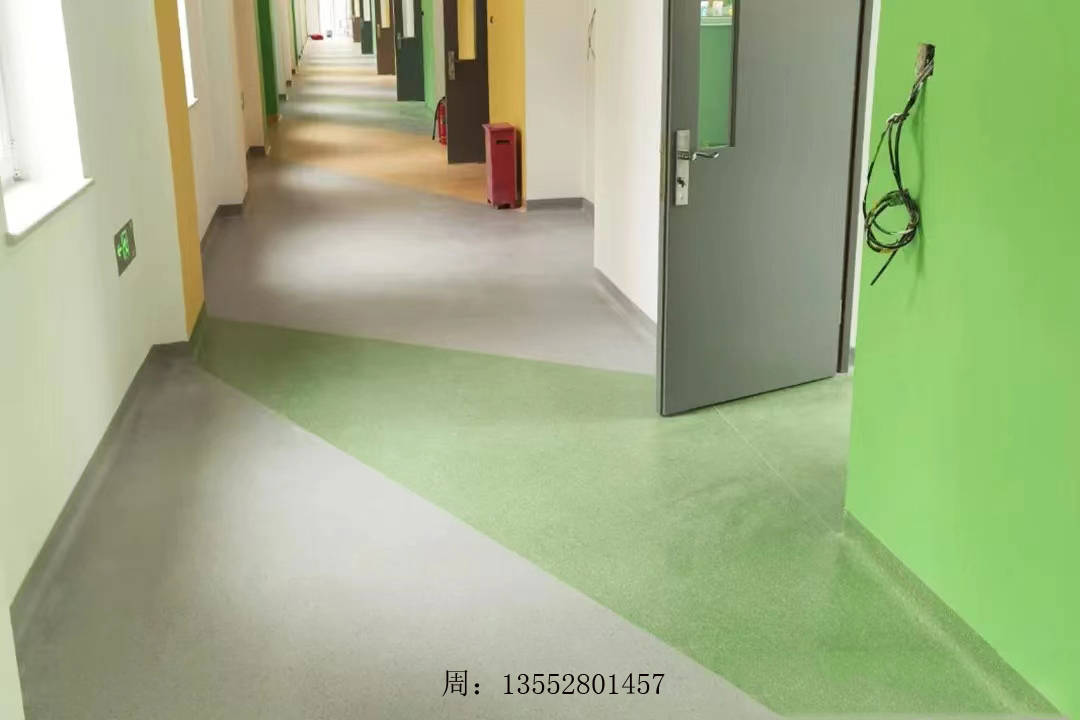 学校幼儿园PVC宝马娱乐塑胶地板地胶案例图片(图1)